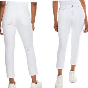 Nine West Gramercy Skinny Crop White Jeans